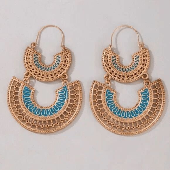2/$21 Stylish Aztec Dangle Earrings - Picture 3 of 6